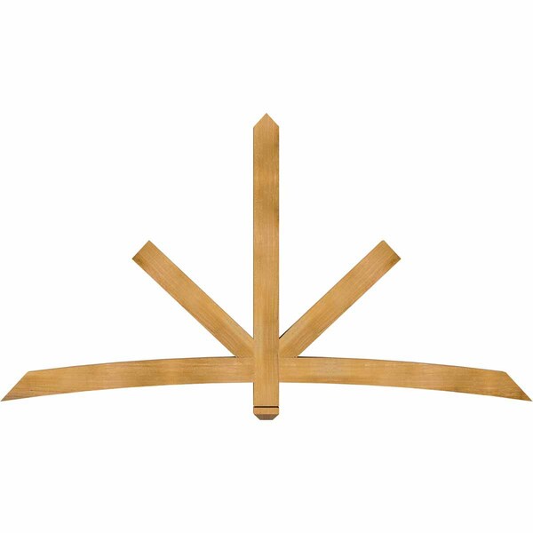Ekena Millwork Alberta Rough Sawn Timber Gable Bracket, Western Red Cedar, 84"W x 45"H x 4"D x 4"F, 13/12 Pitch GBW084X45X0404ALB00RWR - main